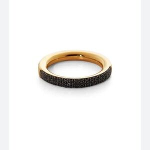 Monica Vinader Fiji black diamond Pave Band Ring